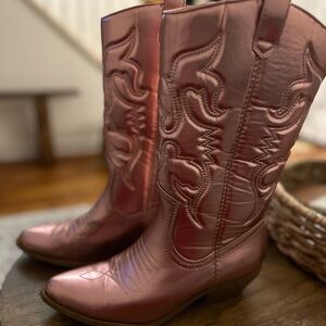 Pink Western Cowboy Boots